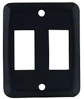 JR PRODUCTS 12885 Double Face Plate Bk