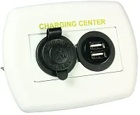 JR PRODUCTS 15085 Usb Chargng Cntr White