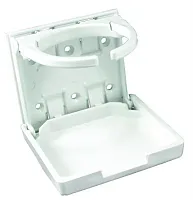 JR PRODUCTS 45624 Adjustable Cup Hldr Wht