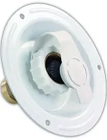 JR PRODUCTS 62115 Water Dish White Metal