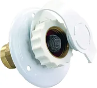 JR PRODUCTS 62155 Water Flange White Metal