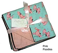 Jayne Justive Puppy Blankee - Pink Poodles