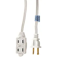 GE JASHEP51947 3-Outlet Polarized Indoor Extension Cord (9 ft)