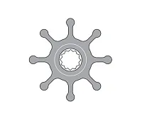 JOHNSON PUMP 091028B Impeller Kit F7 Neoprene