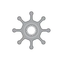 JOHNSON PUMP 091028B9 Impeller Kit F7 Nitrile
