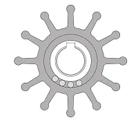 JOHNSON PUMP 09702B1 Impeller Kit Sherwood 10615K Mc 97