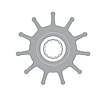 JOHNSON PUMP 09819B Impeller Kit F8 Neoprene