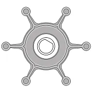 JOHNSON PUMP 09824P9 Impeller Kit F4 Nitrile