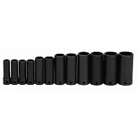 Williams 3/8&quot; Drive Sae Deep Impact Sockets 6 Point (12 Piece)