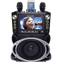 Karaoke Usa Gf844 Dvd/Cdg/Mp3G 35-Watt Karaoke Machine With 7-In. Color Screen,