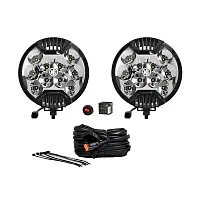 KC HILITE 100 Slimlite Led 6&#039; Spot Beam Sys Black