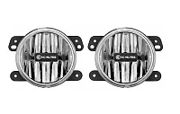 KC HILITE 497 10-15 Grvty Led Clear Fog Lt Kit Pr