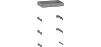HOLMAN 40150 Drawer Cabinet 3 H Stack Kit With F