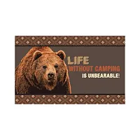 KITTRICH STRB147321 Crumb Rubbr Mat Life Wo Camp Unbear