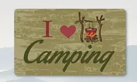 KITTRICH STRB148610 Crumb Rubber Mat I Love Camping