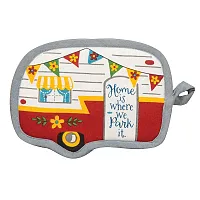 KAY DEE DESI R4252 Happy Camper Shaped Potholder