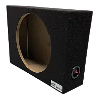 King Boxes Ashallows12 Ashallows12 12-In. Single-Speaker Slim Black Carpeted Enc