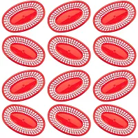 12 Large Red Plastic Food Baskets KFST-001