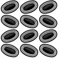 12 Large Black Plastic Food Baskets KFST-002
