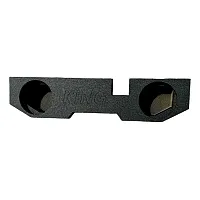King Boxes Ak-Dg2-12 Ak-Dg2-12 12-In. Double-Speaker Black Sprayed Enclosure For