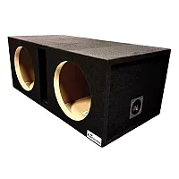 King Boxes D10V D10V 10-In. Double-Speaker Single-Port Black Carpeted Enclosure