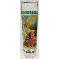Misc Km1752-G Prayer Candle Guardian Angel (Green Label)