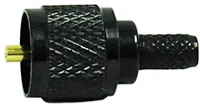 Black Mini Uhf Male Crimp Conn (Rg58/U) Kmpl03B