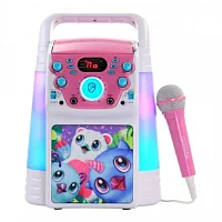 Hatchimals Colorful Flashing Lights Karaoke Machine with Microphone