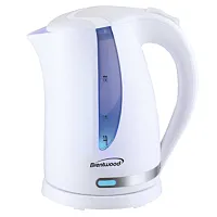 Brentwood 1.7L 1100W 360 Cordless Electric Kettle in White with Concealed Stainl