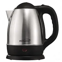 Brentwood 1.2 L Stainless Steel Electric Cordless Tea Kettle 1000W in Brushed Ch