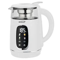 Brentwood 1.7L 1100W BPA Free 360 Cordless Digital Glass Electric Kettle in Whit