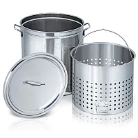CHEF'S SECRET 82qt Stainless Stockpot w/ Basket-KTSP82
