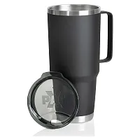 64oz Black Double Vacuum Wall Tumbler With Handle and Lid-KTXTUM64HBLK
