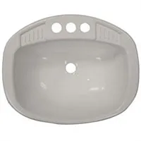 LASALLE BRIS 16270PWA 17X20White Poly Oval Lav