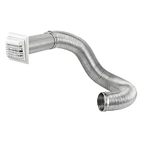Lambro 1379Wg-R 4-In. X 8-Ft. Ul 2158A Premium Flexible Semi-Rigid Duct Louvered