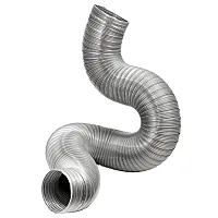 Lambro 306Dl 8-Ft. Flexible Aluminum Semi-Rigid Double-Lock Air Duct (6 In. Diam