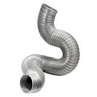 Lambro 317Dl 8-Ft. Flexible Aluminum Semi-Rigid Double-Lock Air Duct (10 In. Dia