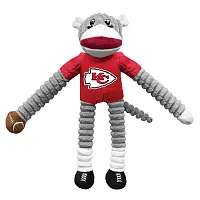 Little Earth Productions Kansas City Chiefs Sock Monkey Pet Toy