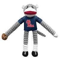 Little Earth Productions Ole Miss Rebels Sock Monkey Pet Toy