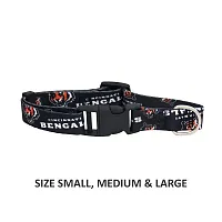 Little Earth Productions Cincinnati Bengals Pet Nylon Collar - Medium