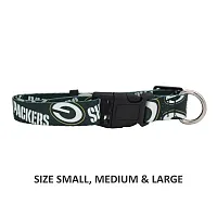 Little Earth Productions Green Bay Packers Pet Nylon Collar - Medium