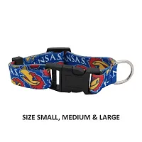 Little Earth Productions Kansas Jayhawks Pet Nylon Collar - Medium