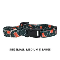 Little Earth Productions Miami Hurricanes Pet Nylon Collar - Medium