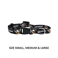 Little Earth Productions Pittsburgh Penguins Pet Nylon Collar - Medium
