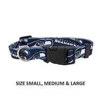 Little Earth Productions Seattle Seahawks Pet Nylon Collar - Medium