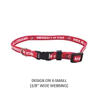Little Earth Productions Utah Utes Pet Nylon Collar - XS