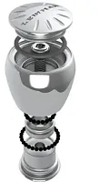 LEWMAR 89700862 Polished Ss Knob W/Rim Clamp