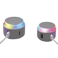 Ciao Tech Cpart00-065 Usb-A And Usb-C Port Wall Charger With Rgb Lighting