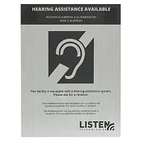Listen Technologies Assistive Listening Notification Signage Kit LA-304