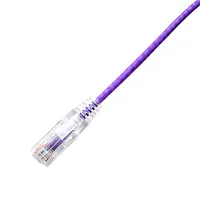 Lynn Electronics CPCS-6PR-003F Patch Cord Cat6 Slim 3Ft Purple